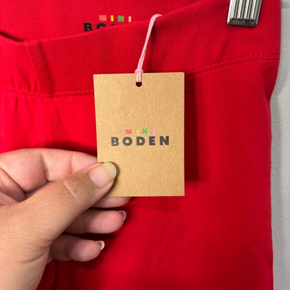 NEW! Mini Boden Red Leggings - Picture 4 of 5